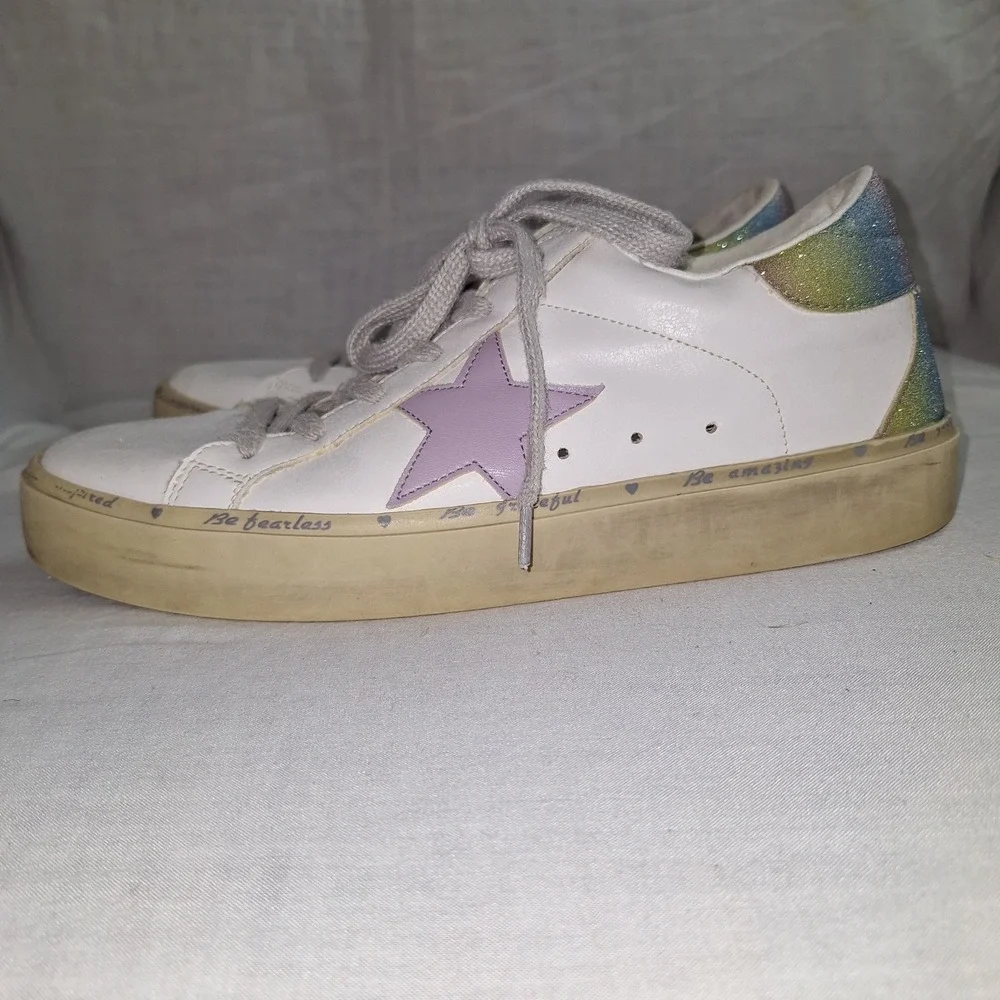 SHU SHOP Women Reba Multi Sparkle Sneakers Sz 10 Casual Streetwear‎ Athleisure